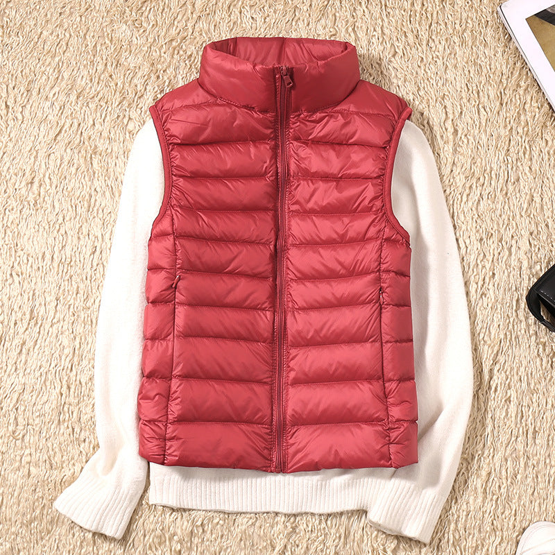 Leichte Daunenweste Damen - Warme Outdoorjacke für Herbst Winter