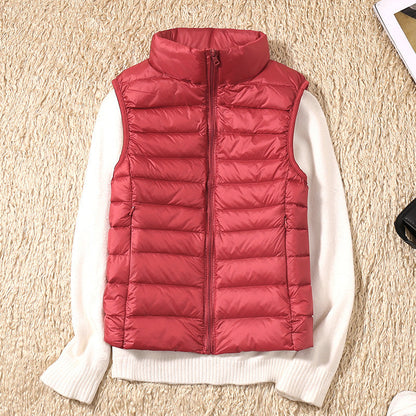 Leichte Daunenweste Damen - Warme Outdoorjacke für Herbst Winter