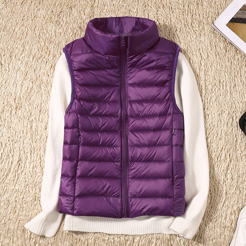 Leichte Daunenweste Damen - Warme Outdoorjacke für Herbst Winter