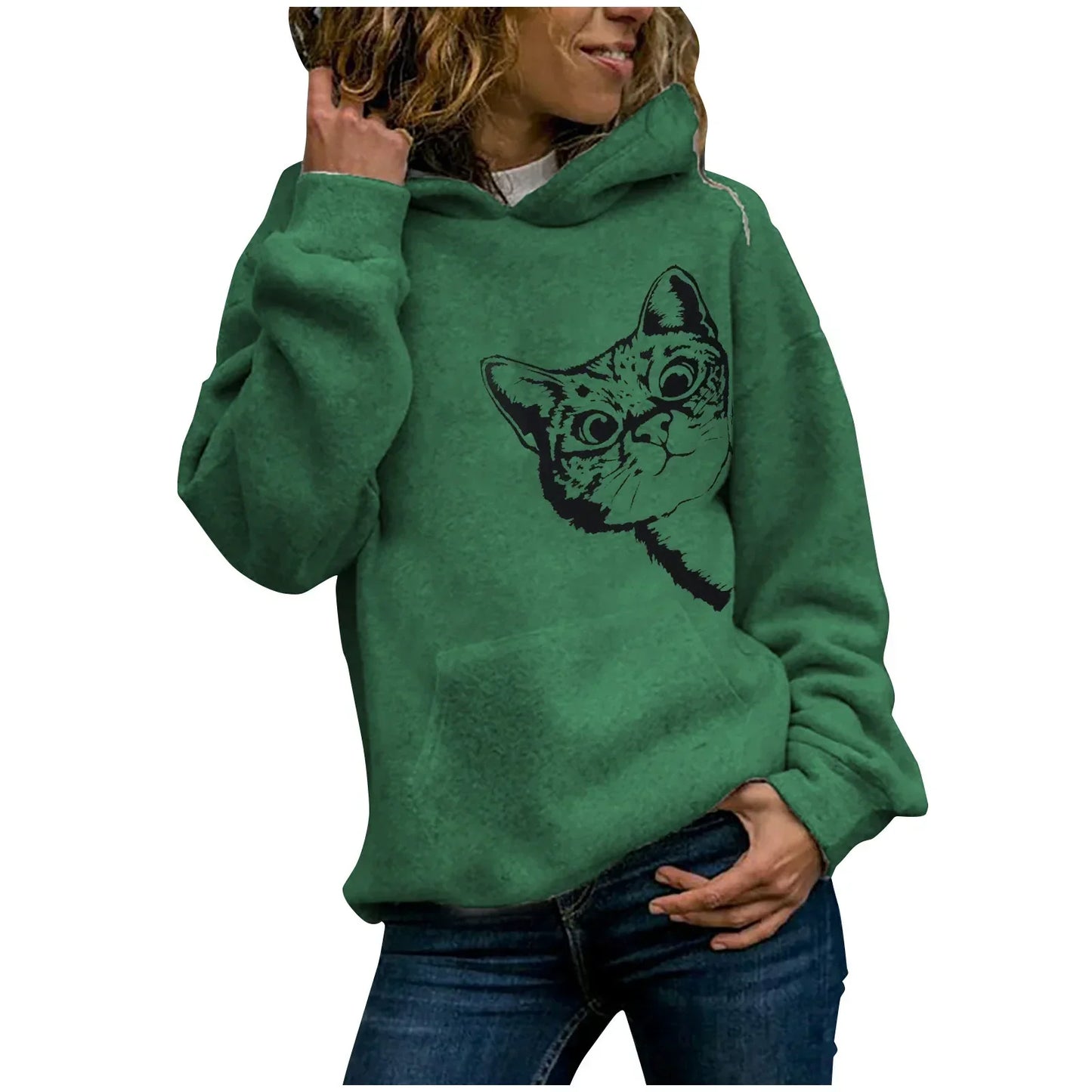 Kapuzenpullover Großes Modell Bequem