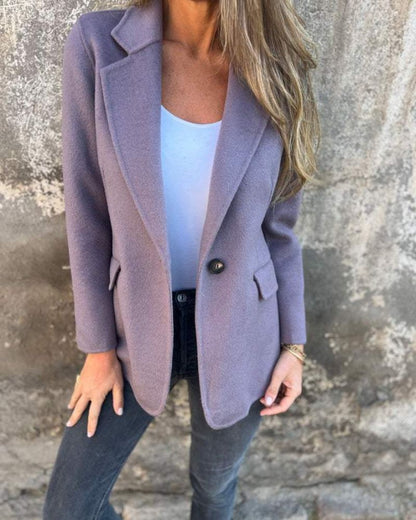 Eleganter Blazer Ein-Knopf-Design