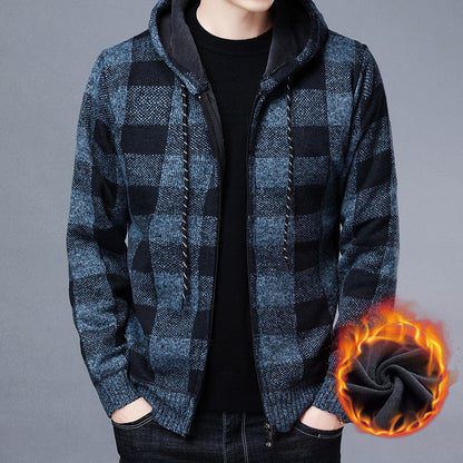 Herren Sweatjacke Warm Wollgemisch Bequem