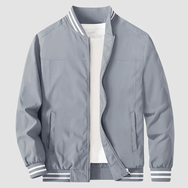 Leichte Jacke Reißverschluss Zwei-Farben-Style