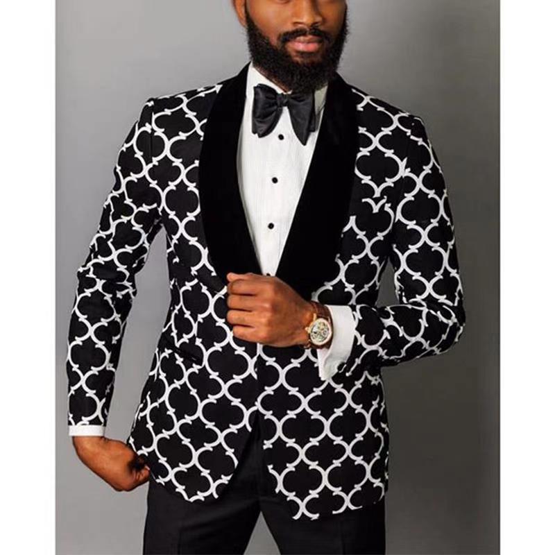 Herren Sakko Elegant Muster Design