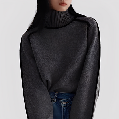 Eleganter Damen Rollkragenpullover Casual Style