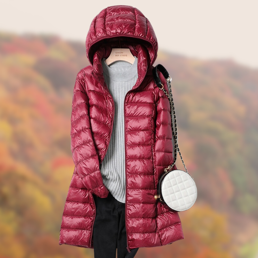 Damen Steppjacke Leicht Kapuzenstyle
