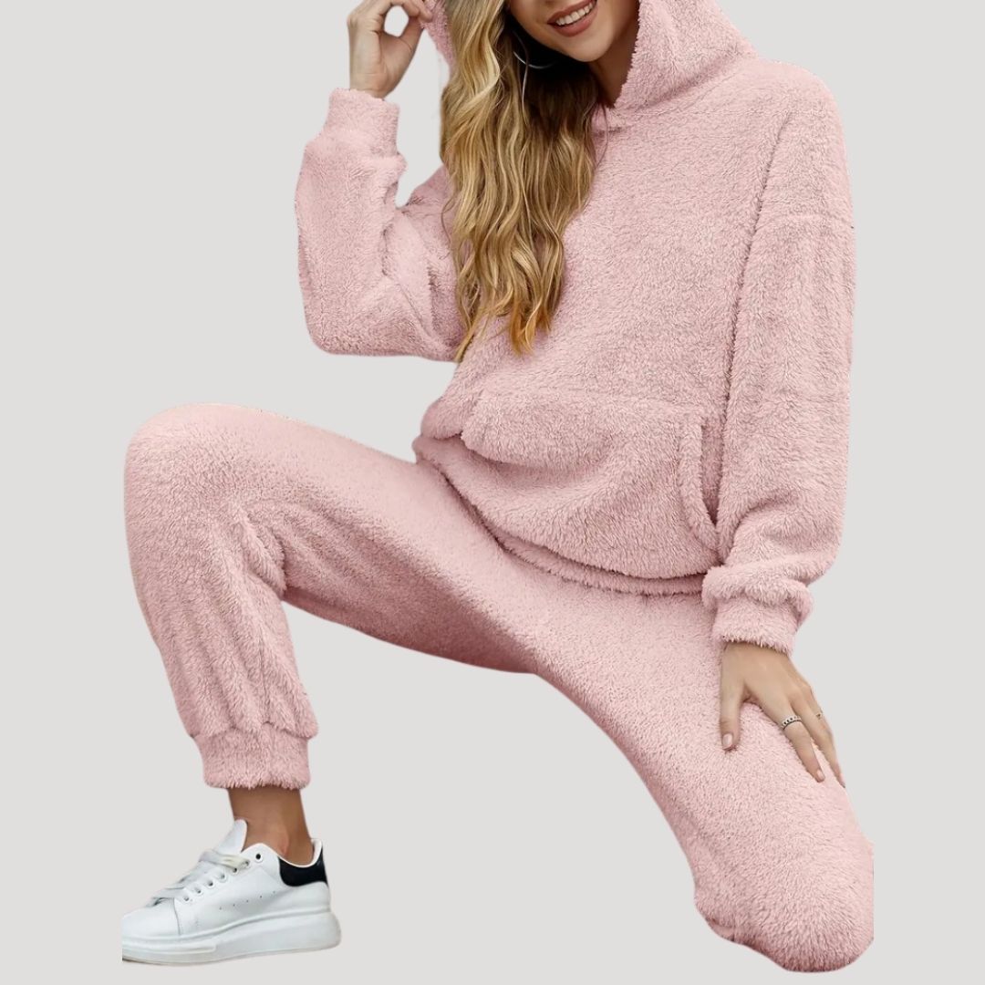 Damen Frühlingsshop Cozy Kapuzenanzug Set