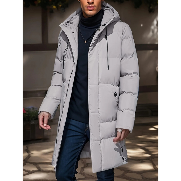 Herren Winterparka Jacke Lang Mantel - IdealeKleiden