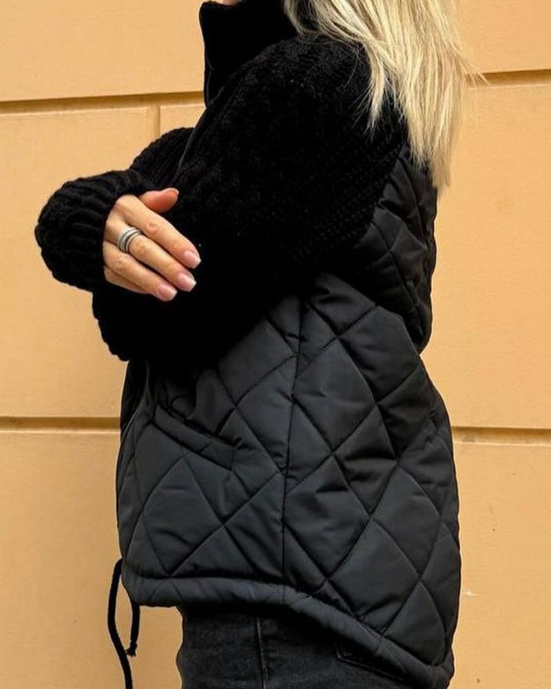 Bequeme Strickjacke Mit Reißverschluss Modern - IdealeKleiden