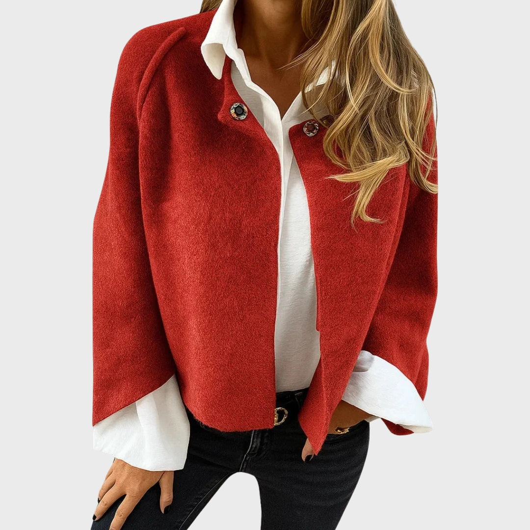 Eleganter Kurzmantel Damen Warm