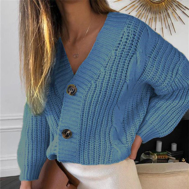 Damen Cardigan Grobstrick Modern Kabelmuster