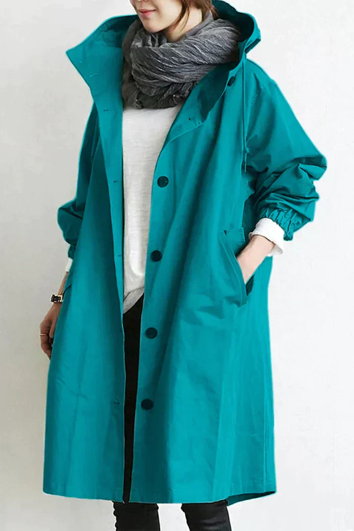 Stylisher Trenchcoat mit Kapuze