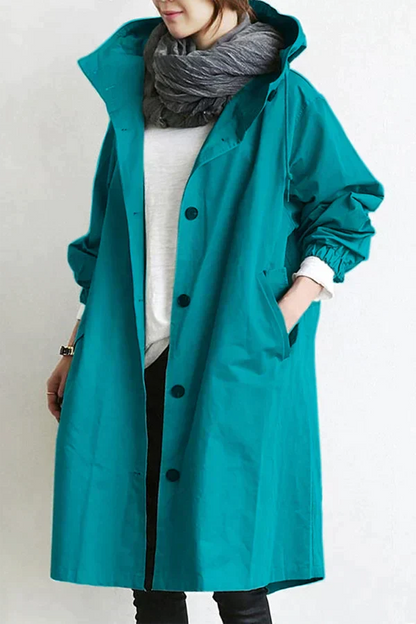 Stylischer Regenmantel Groß Größe Mode