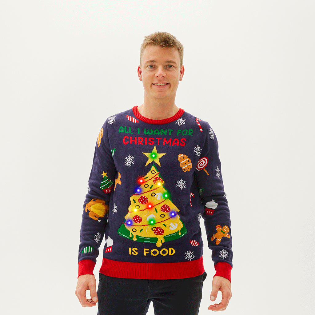 Weihnachtspullover Für Männer Essen - IdealeKleiden