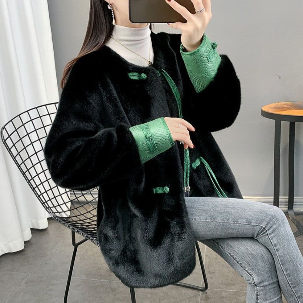 Warme Winterjacke Damen Modisch - IdealeKleiden