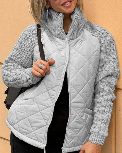 Bequeme Strickjacke Mit Reißverschluss Modern