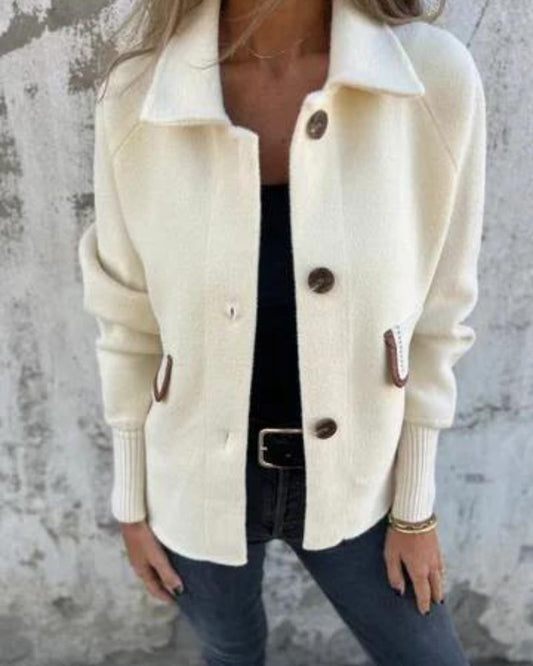 Stylische Reversjacke Lässig Einreiher - IdealeKleiden