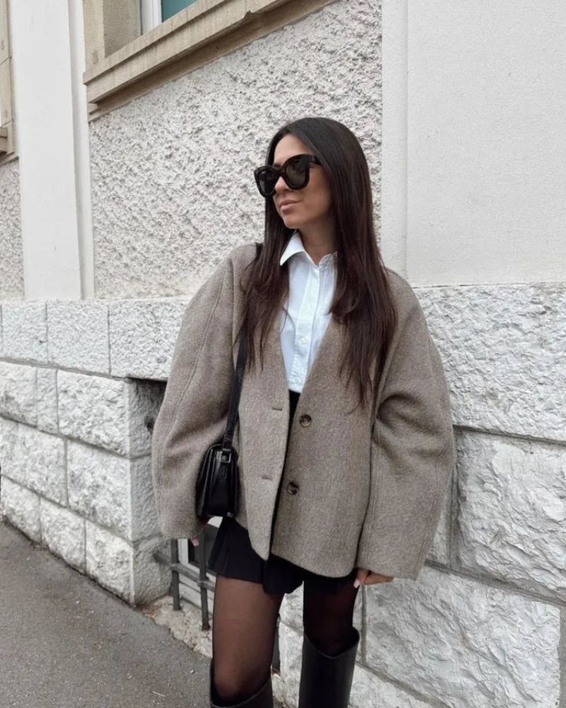 Stilvolle Damenmäntel | Designer Blazer Mantel