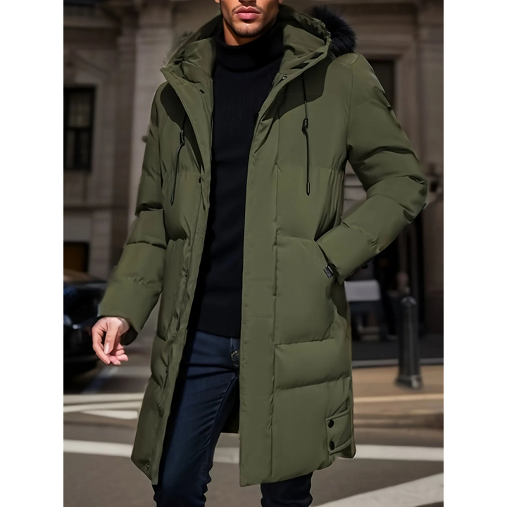 Stylischer Herrenparka Lang Modisch - IdealeKleiden