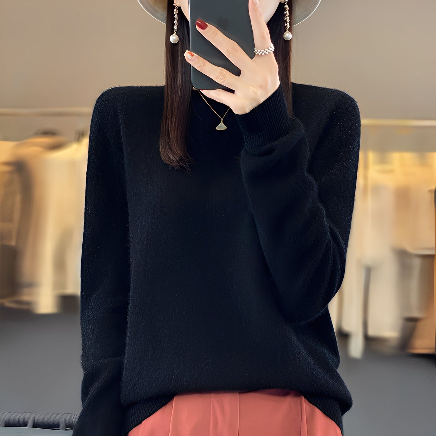 Stilvoller Damen Kaschmir Pullover Eleganz