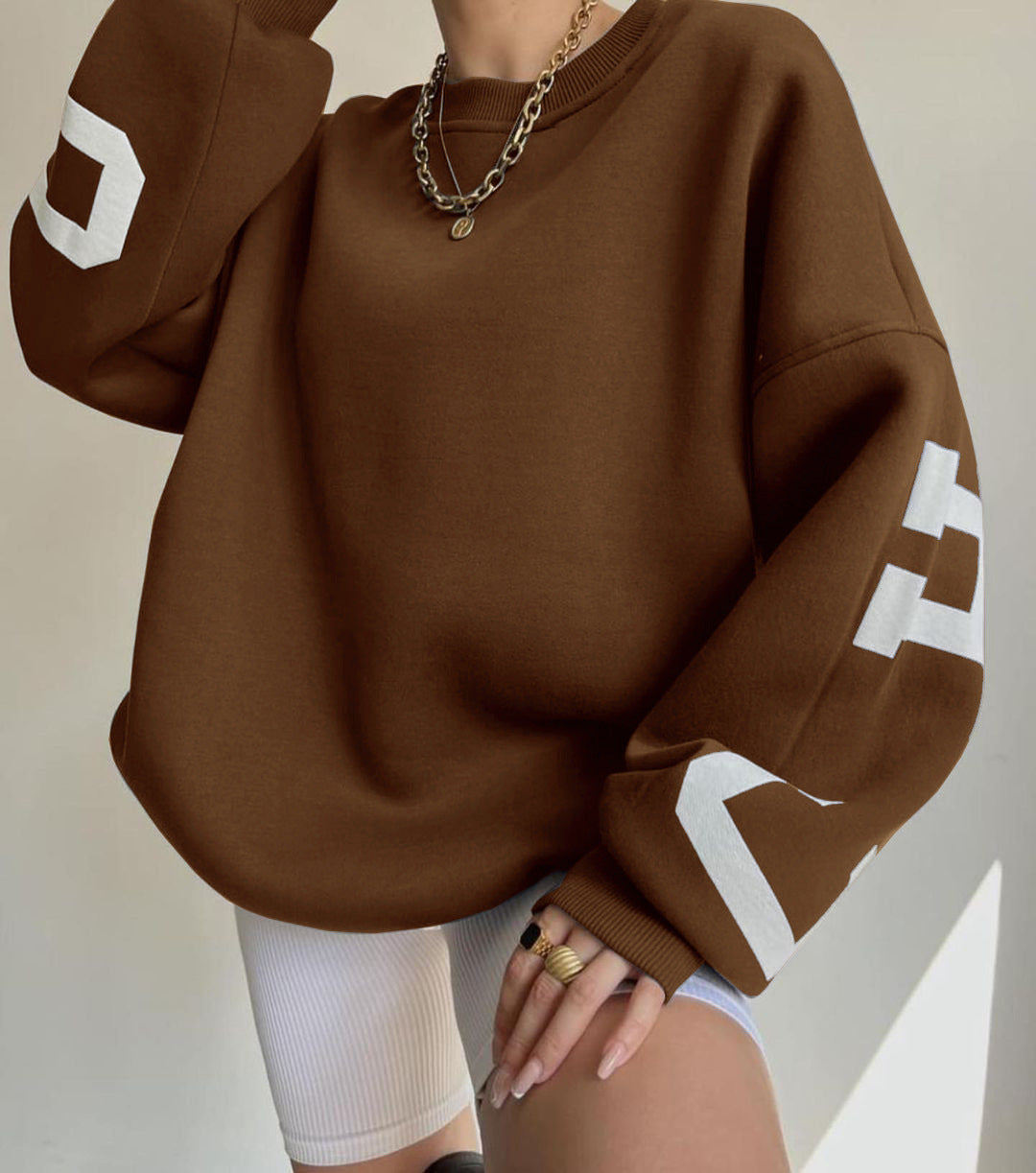 Damen Pullover Großzügig Bequem Alltag