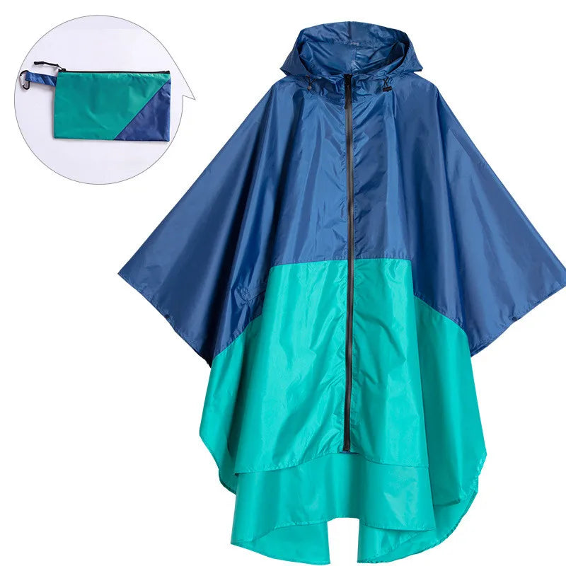 Praktischer Regenponcho Unisex Wasserdicht Mit Kapuze
