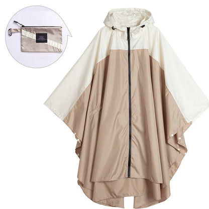 Praktischer Regenponcho Unisex Wasserdicht Mit Kapuze