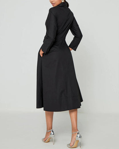 Stylisches Damenkleid mit Taschen - IdealeKleiden