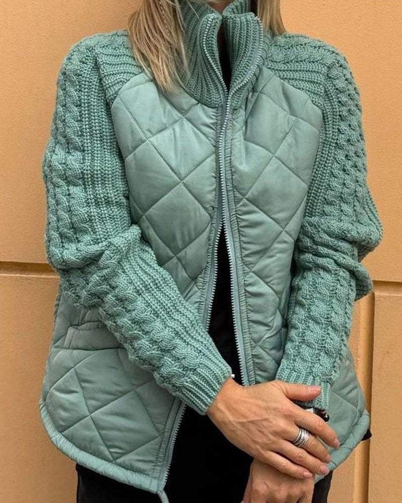 Bequeme Strickjacke Mit Reißverschluss Modern