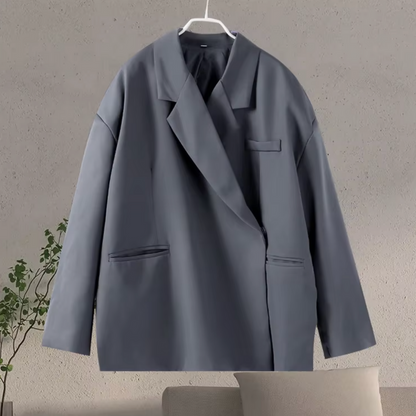 Stylische Damenblazer Lang Mit Eleganter Passform - IdealeKleiden