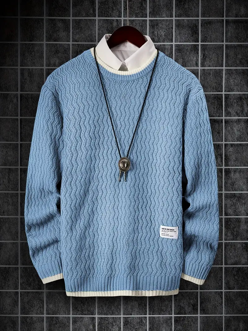 Thermo Strickpullover Herren Warm