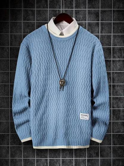 Thermo Strickpullover Herren Warm