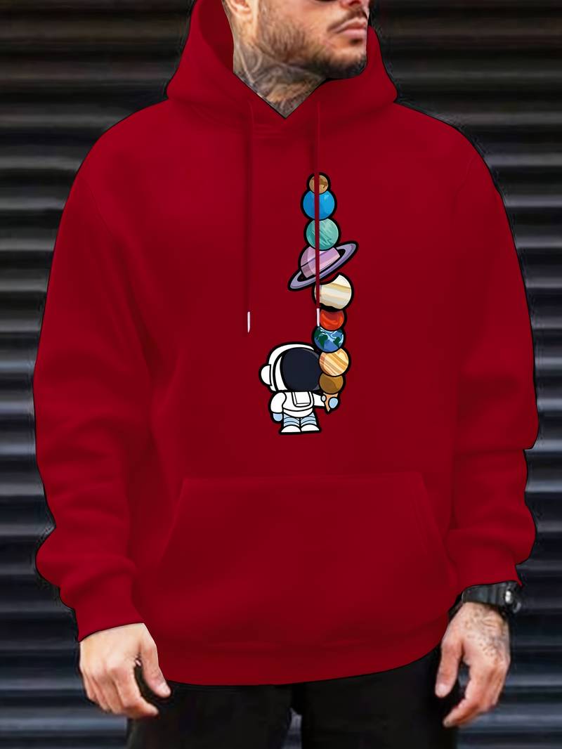 Astronauten Hoodie Herren Modern Galactic - IdealeKleiden