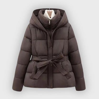 Stylischer Winterparka mit Gürtel Damen
