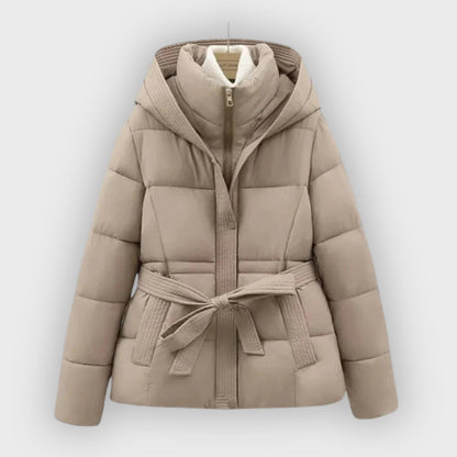 Stylischer Winterparka mit Gürtel Damen