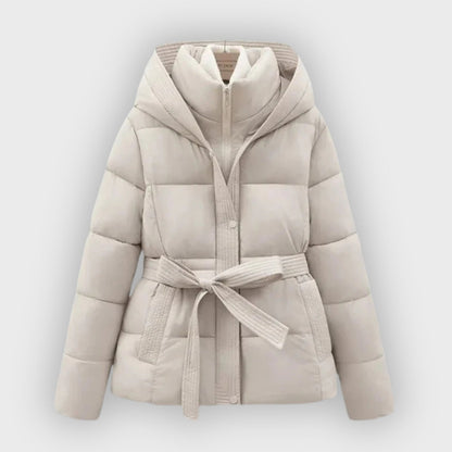 Stylischer Winterparka mit Gürtel Damen