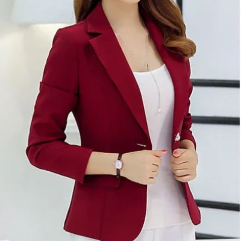 Eleganter Blazer Damen Ein-Knopf-Modell