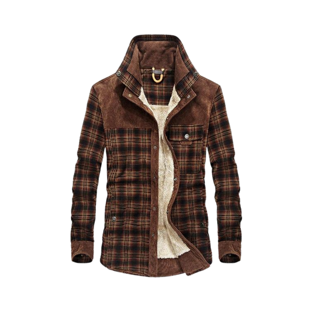 Herren Flanell Jacke Warm Winter
