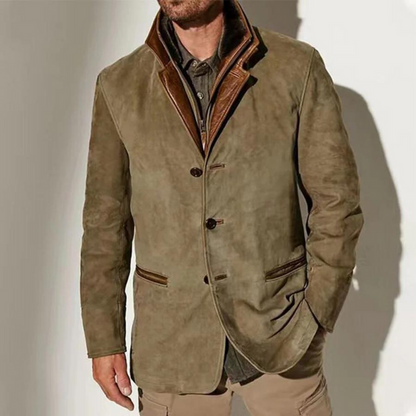 Herren Daunenmantel Weinlese Style