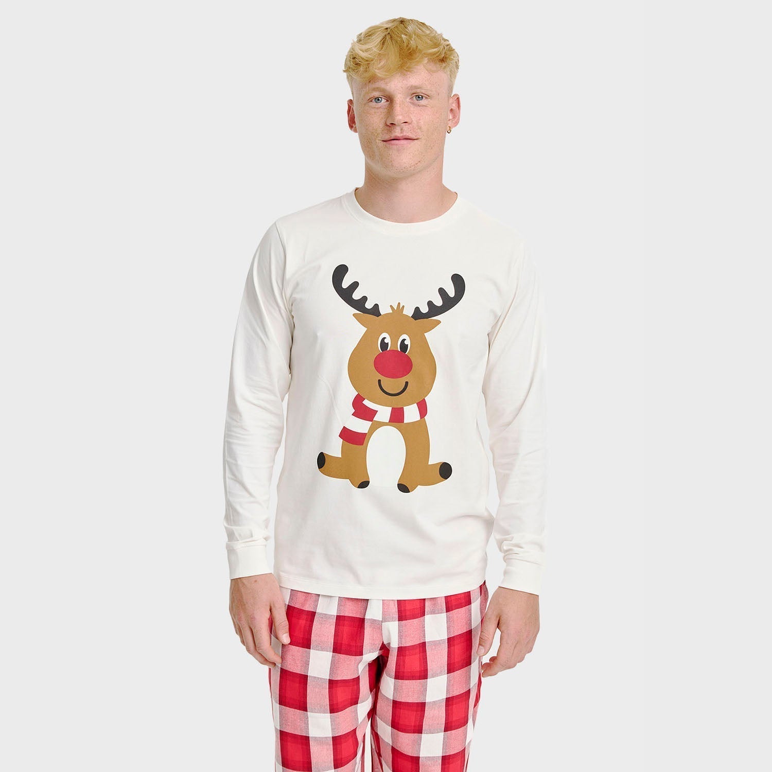 Weihnachts Pyjama Oberteil für Herren - IdealeKleiden