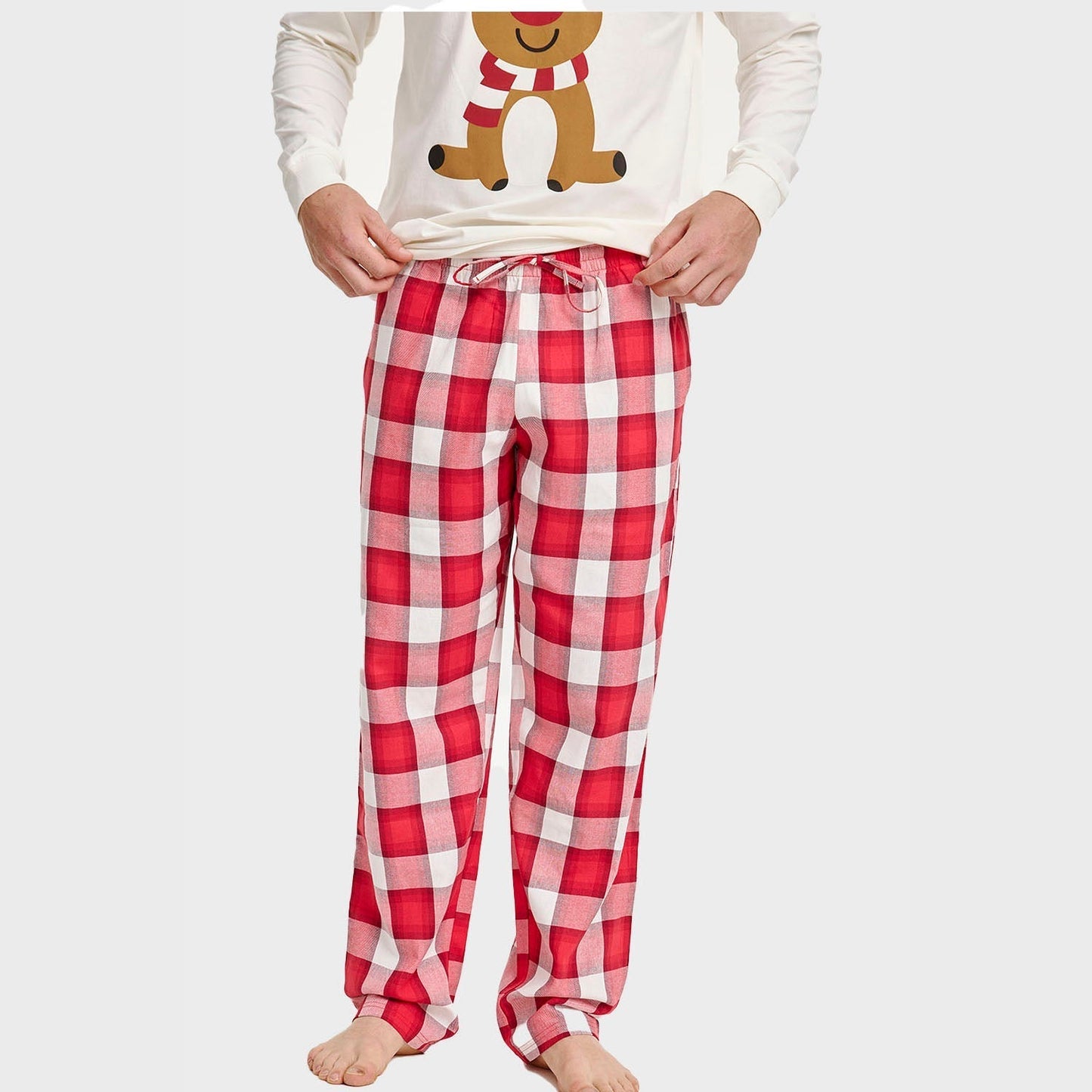 Weihnachtshose Herren Flanell Warm - IdealeKleiden