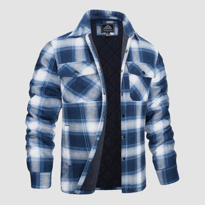 Herren Flanellhemden Kariert Warm Isoliert