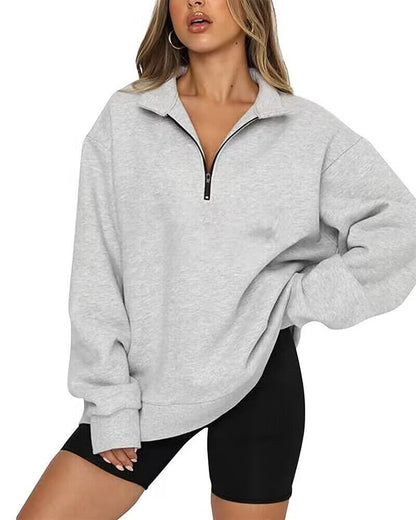 Damenschwetshirt mit Kragen Modern