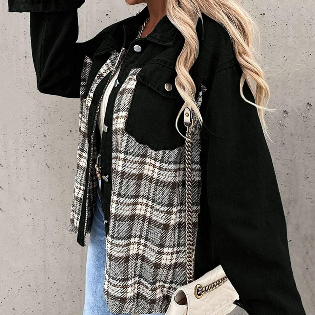 Karierte Herrenjacke Klassisch Elegant - IdealeKleiden