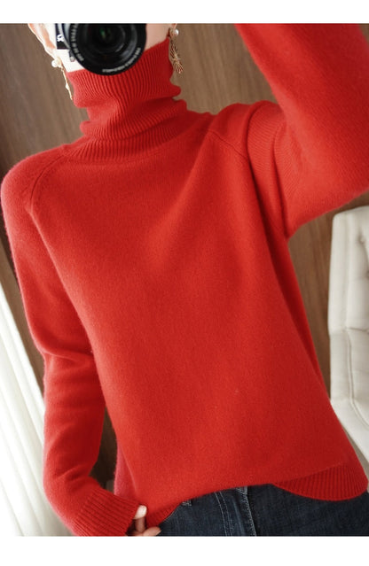 Bequemer Rollkragenpullover Lockerer Style