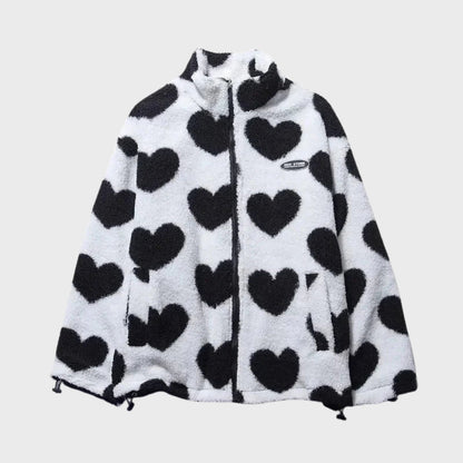 Herzförmige Damenjacke Reversibel - IdealeKleiden
