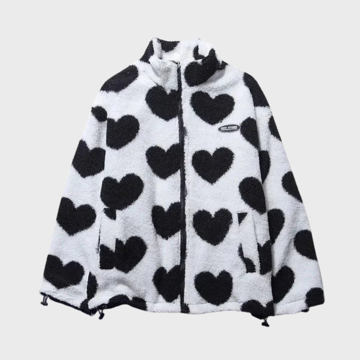 Herzförmige Damenjacke Reversibel - IdealeKleiden