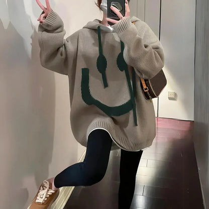 Übergrößer Kapuzenpullover Modern Style - IdealeKleiden