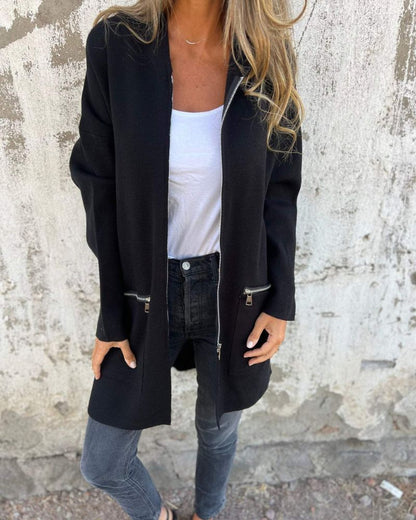 Lange Cardigans Damen Elegantes Design