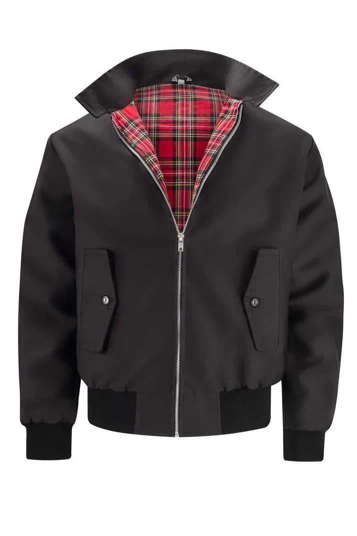 Herren Jacke Urban Style Karo Futter
